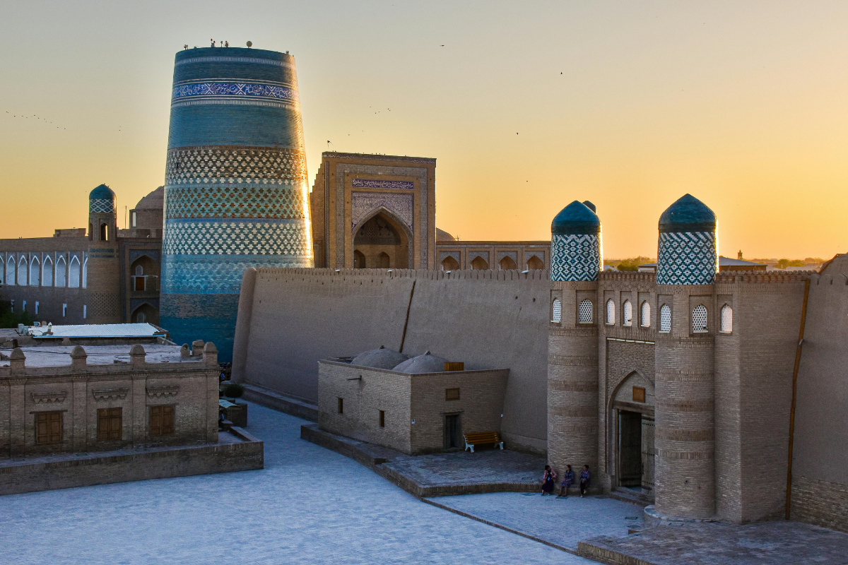 Take a sunset walk through the inner city of Itchan-Kala
