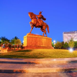 Statue of Timur Tashkent Uzbekistan