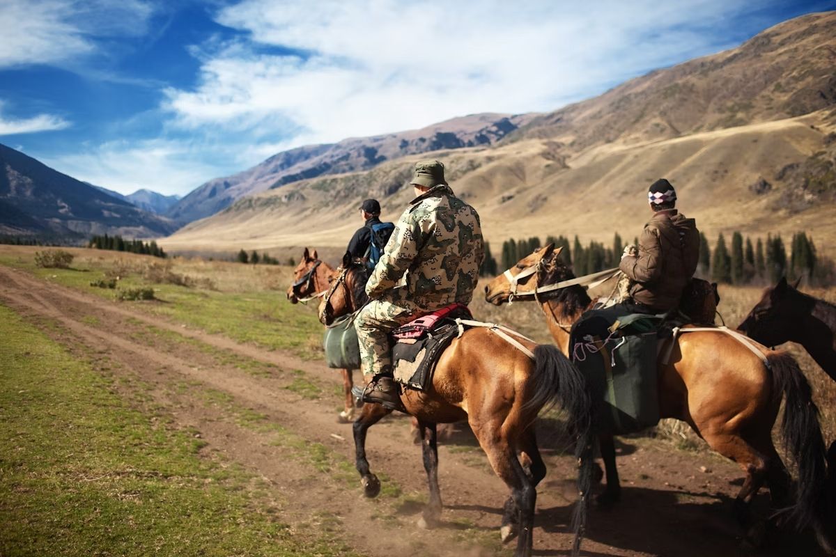 Hop on a horse to explore the lush valleys and mountains of Katon-Karagay National Park