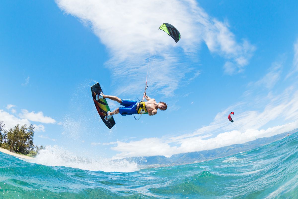 Go kite surfing in Bali.
