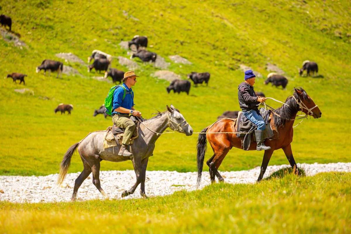 Head out on horseback IN Kyrgyzstan