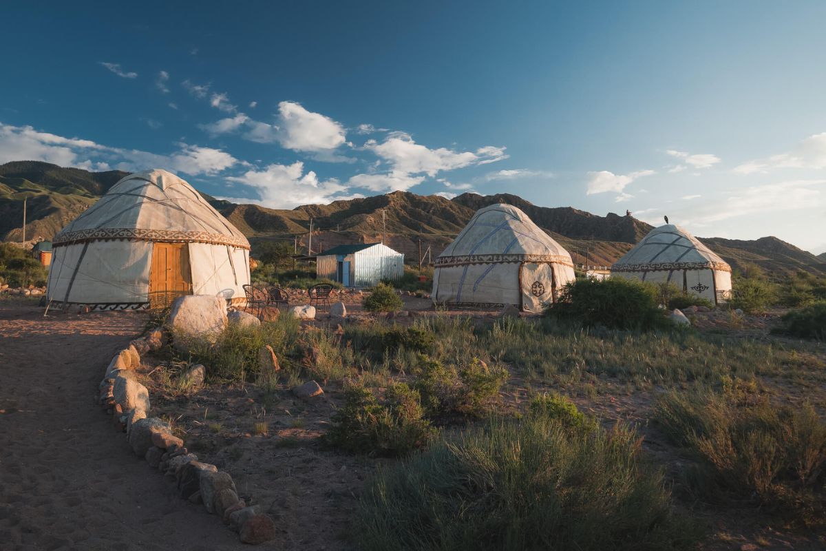 Spend the night in a Yurt,