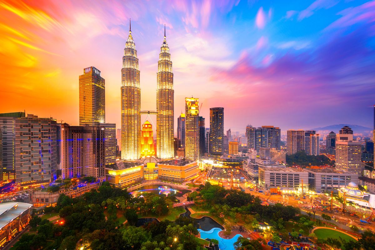 Sunset in Kuala Lumpur