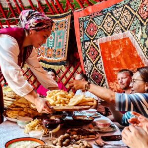 Enjoy a cozy home-cooked dinner and experience genuine Kyrgyz hospitality.