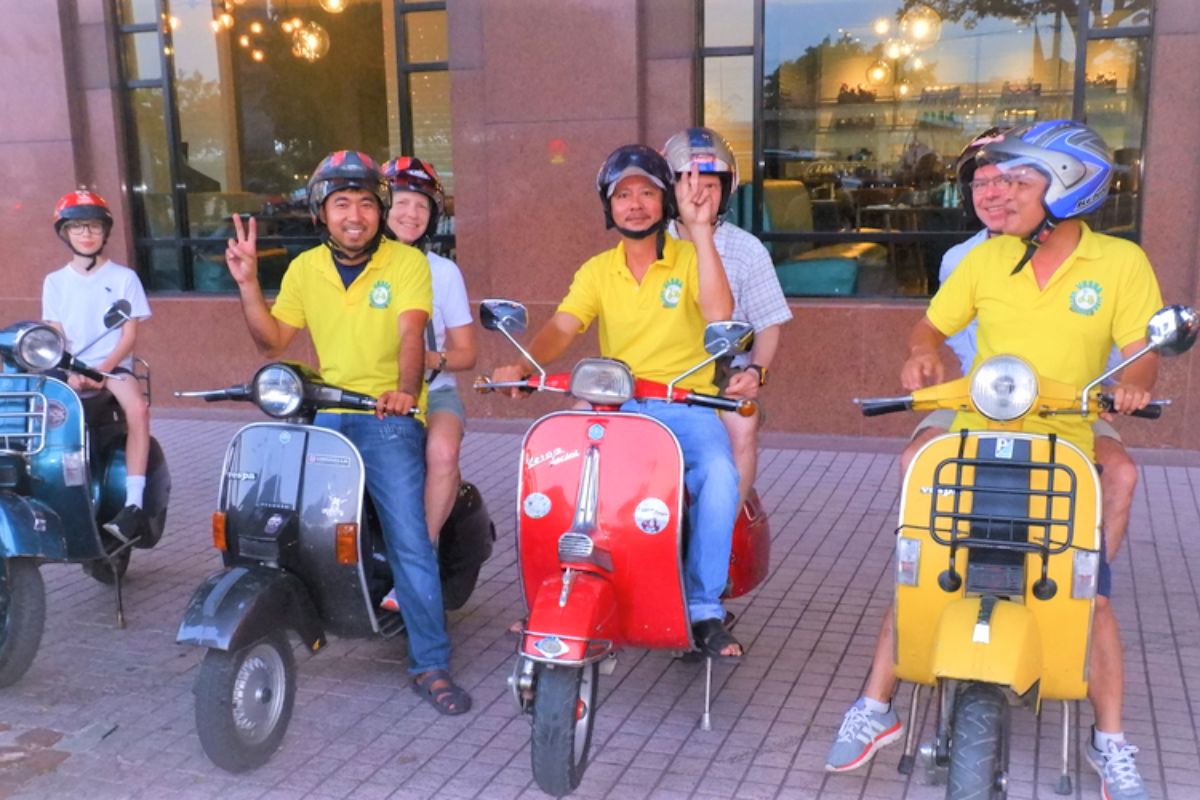 Exploring Ho Chi Minh City from the back of a Vespa