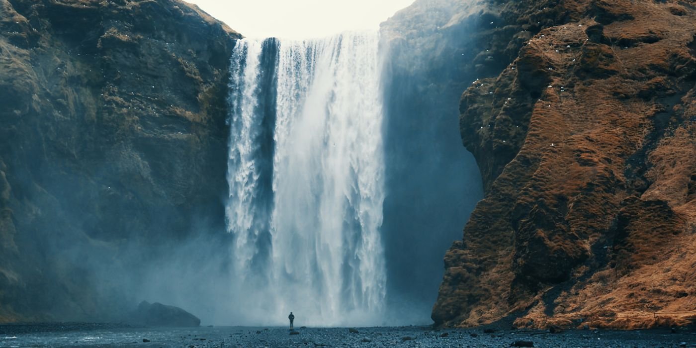 Skogafoss waterfall located in South Iceland