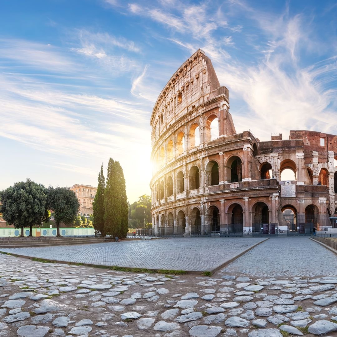 The Colosseum located in Rome, Italy