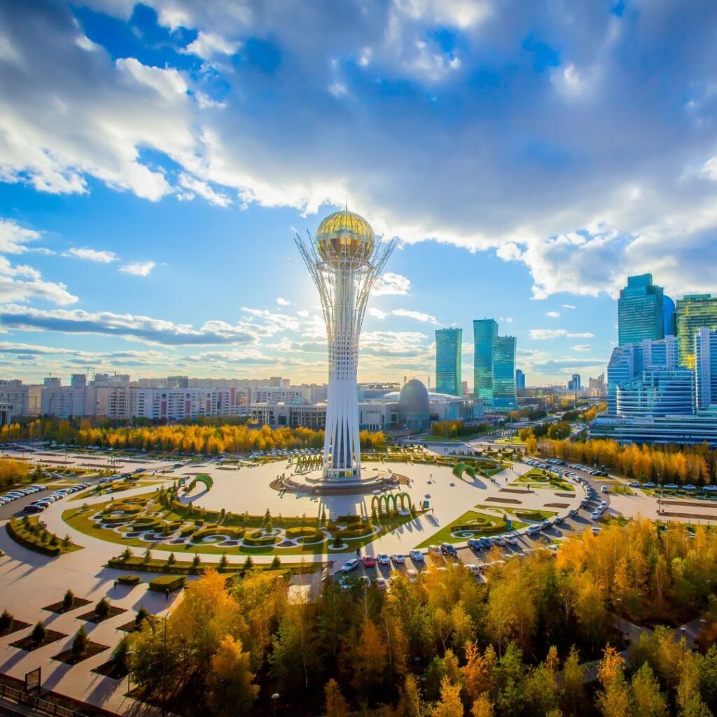 Bayterek Tower and Modern Skyline in Astana Kazakhstan – Gulliver Holidays Travel Guide