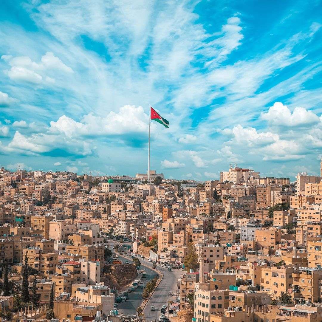Jordan Flag in Amman