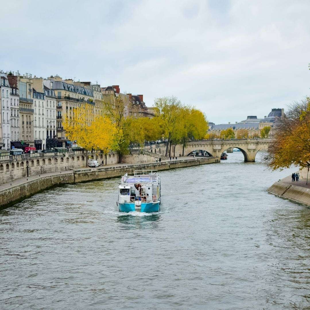 Scenic View of River Seine in Paris