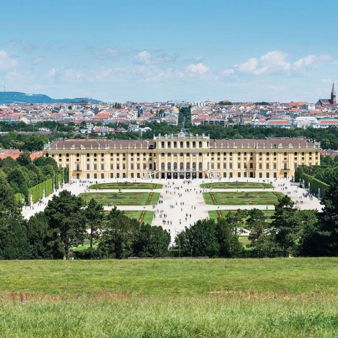 Schönbrunn Palace and Vienna's skyline
