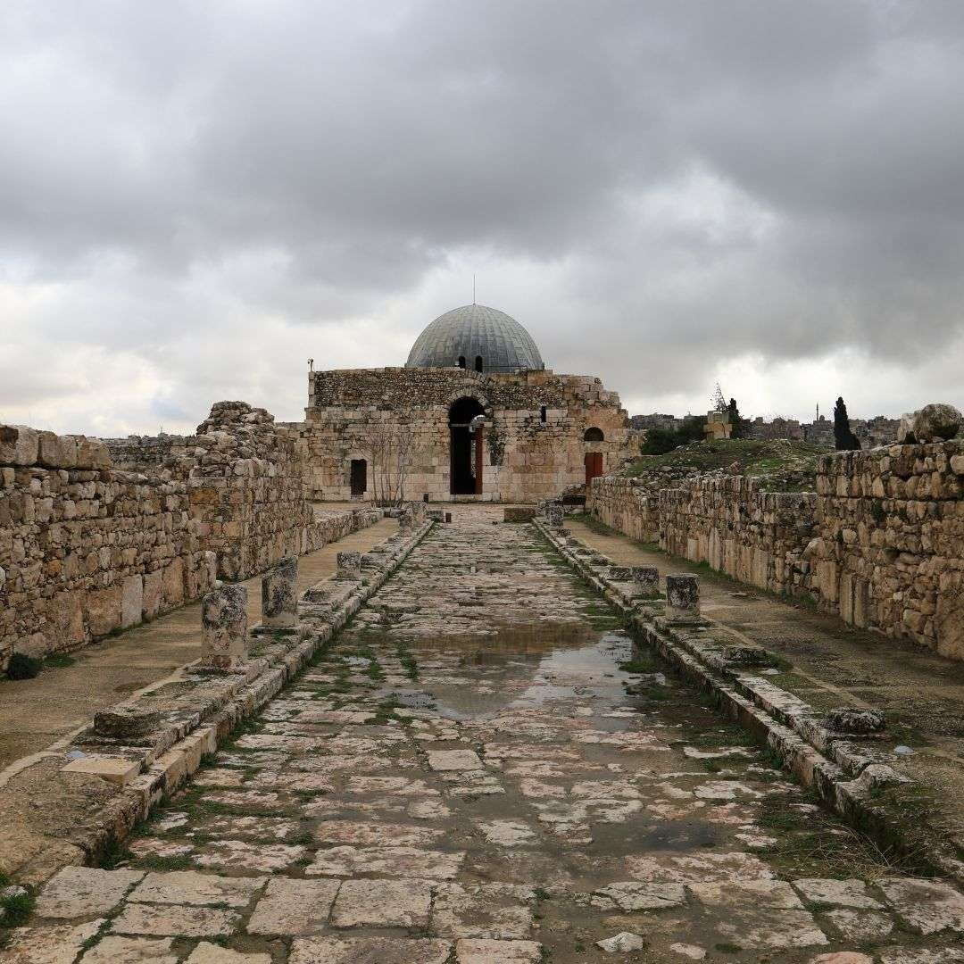 The Umayyad Palace at Jabal al-Qal'a, the old roman citadel in Amman