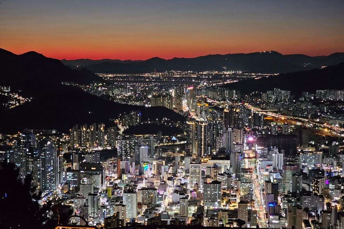 Cityscape of Busan City in South Korea