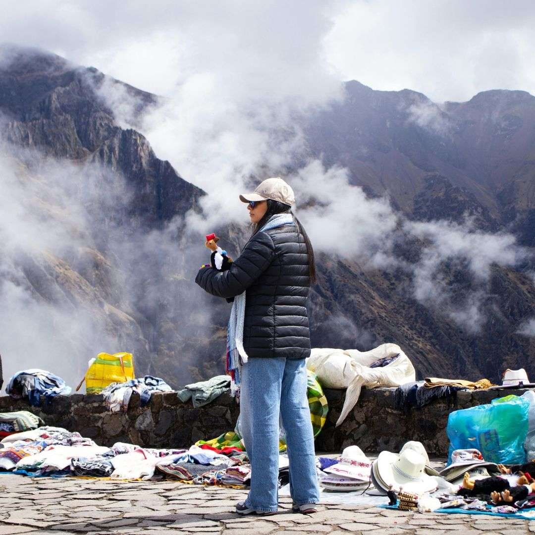 Street Market in the Andes of Peru