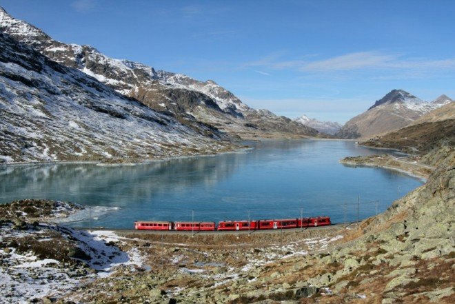 Switzerland scenic rail journey